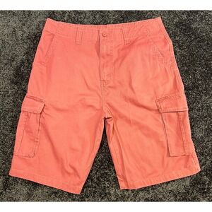 Airwalk Men's Cargo Shorts Size 34 Coral Casual Outdoor Utility